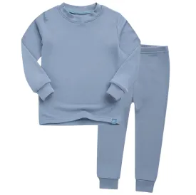 Basic Kids Modal Pajamas in Light Blue