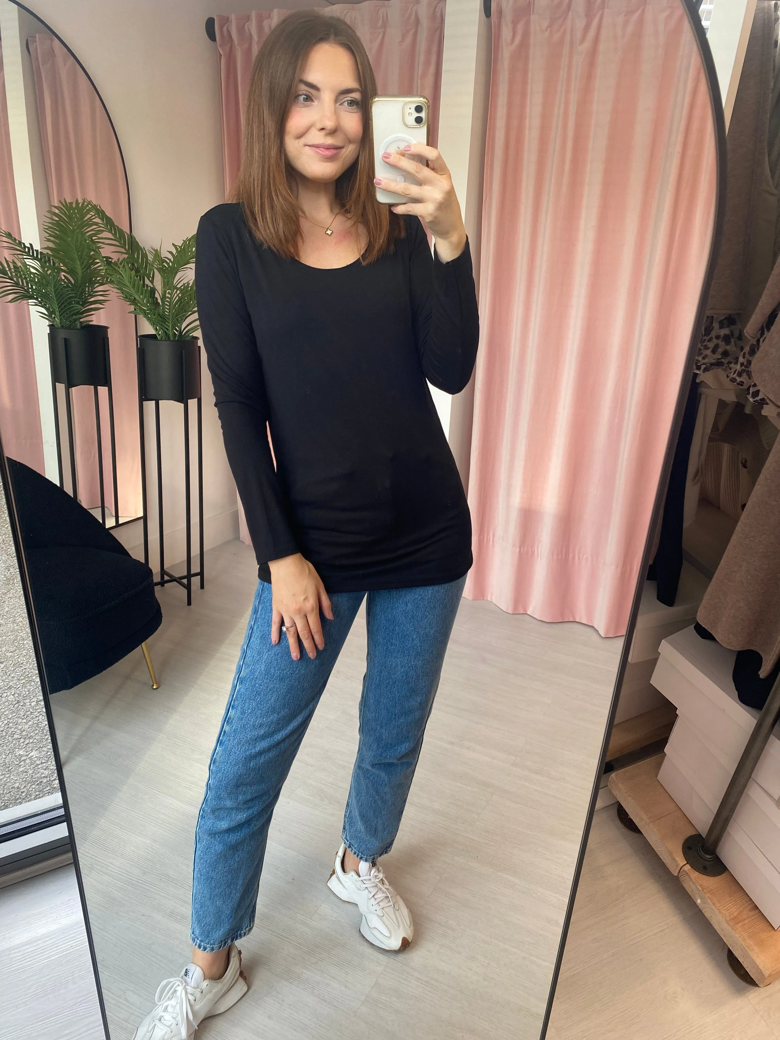 Basic Long Sleeve T-shirt - Black