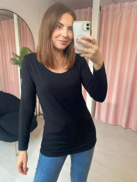 Basic Long Sleeve T-shirt - Black