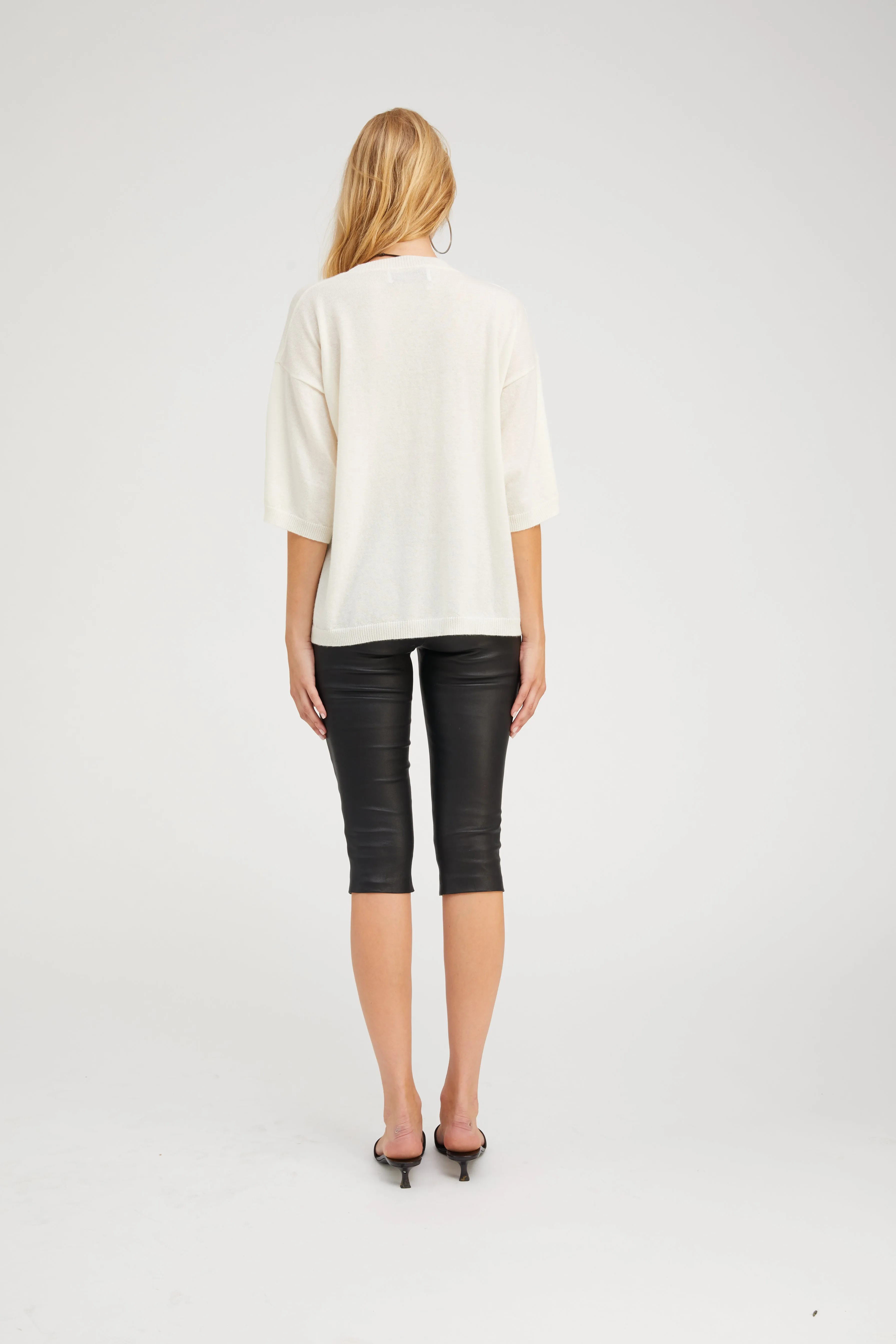 Boxy T-Shirt in Chalk