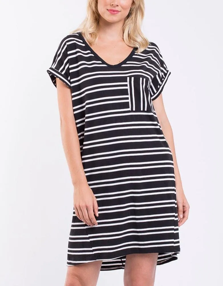 Foxwood Uptown Dress White Stripe
