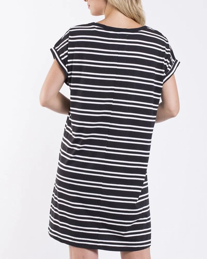 Foxwood Uptown Dress White Stripe