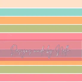 Peach Whales Stripes Coord