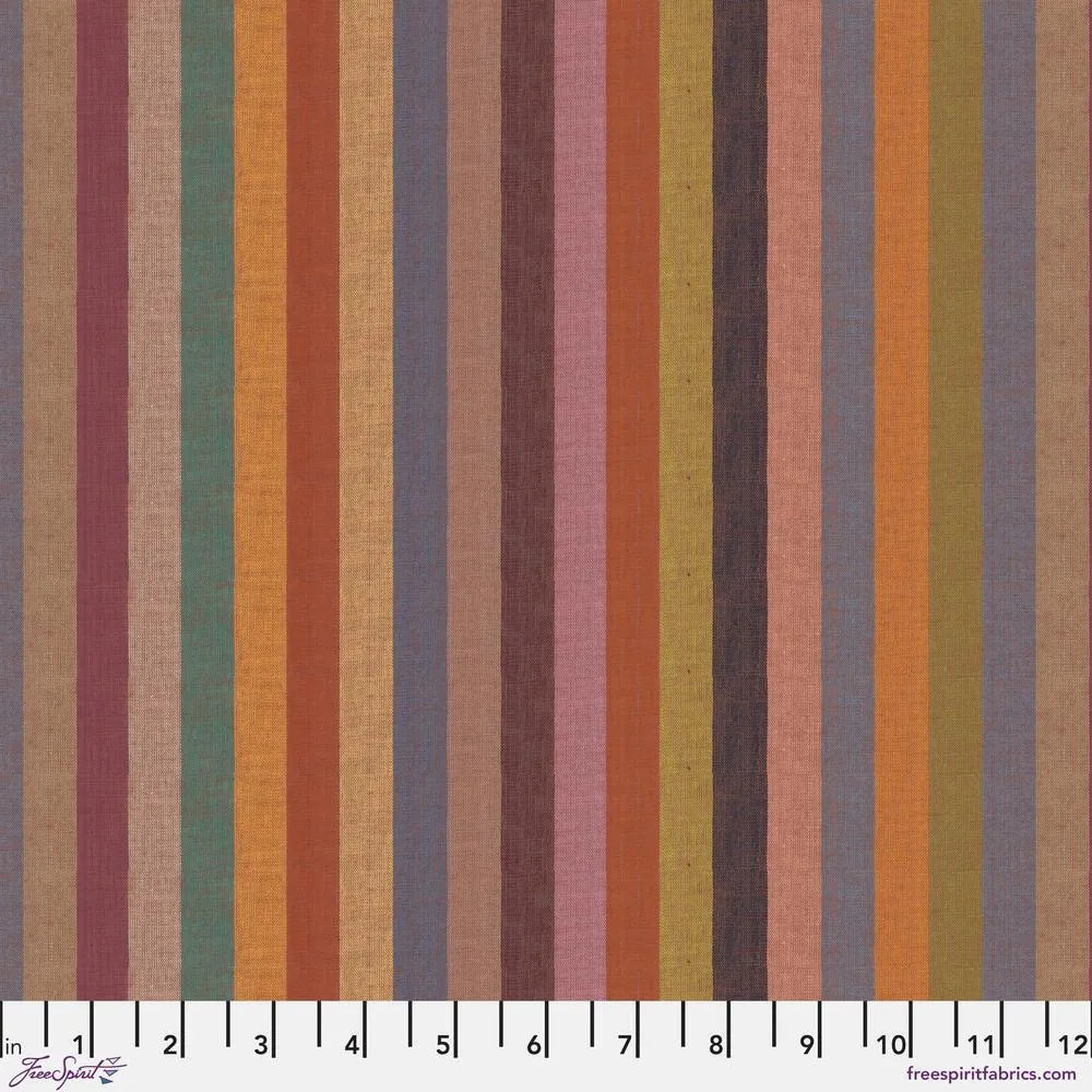 *Pre Order Kaffe Fassett WOVEN STRIPES WSGP003.DUSKY Broad Stripe.Priced per 25cm - due March/April 2025