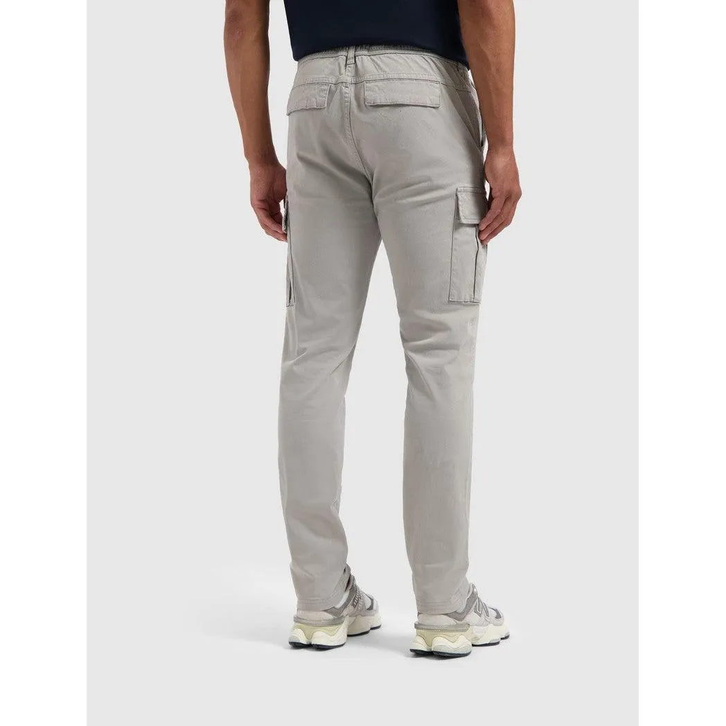 Twill Cargo Pants Grey Plain