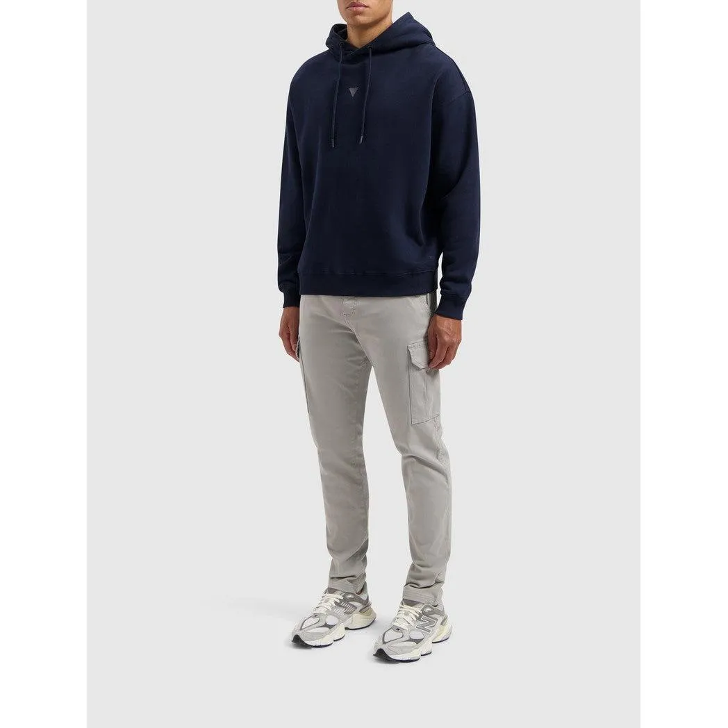 Twill Cargo Pants Grey Plain