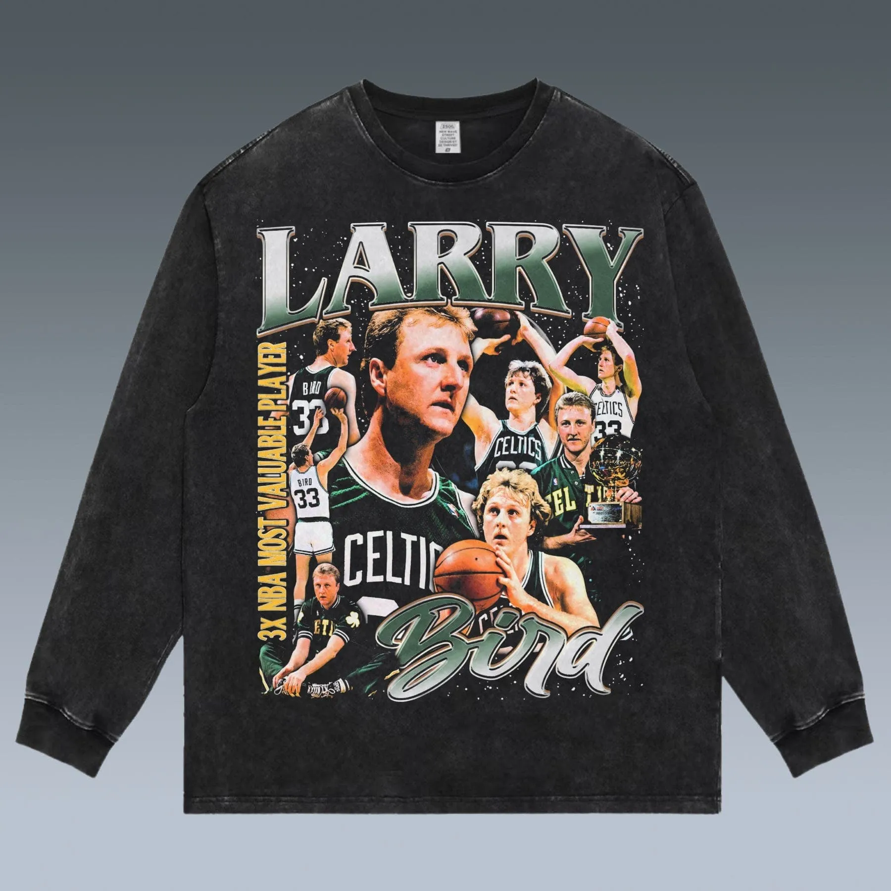 VINTAGE LONG SLEEVE TEE | LARRY BIRD