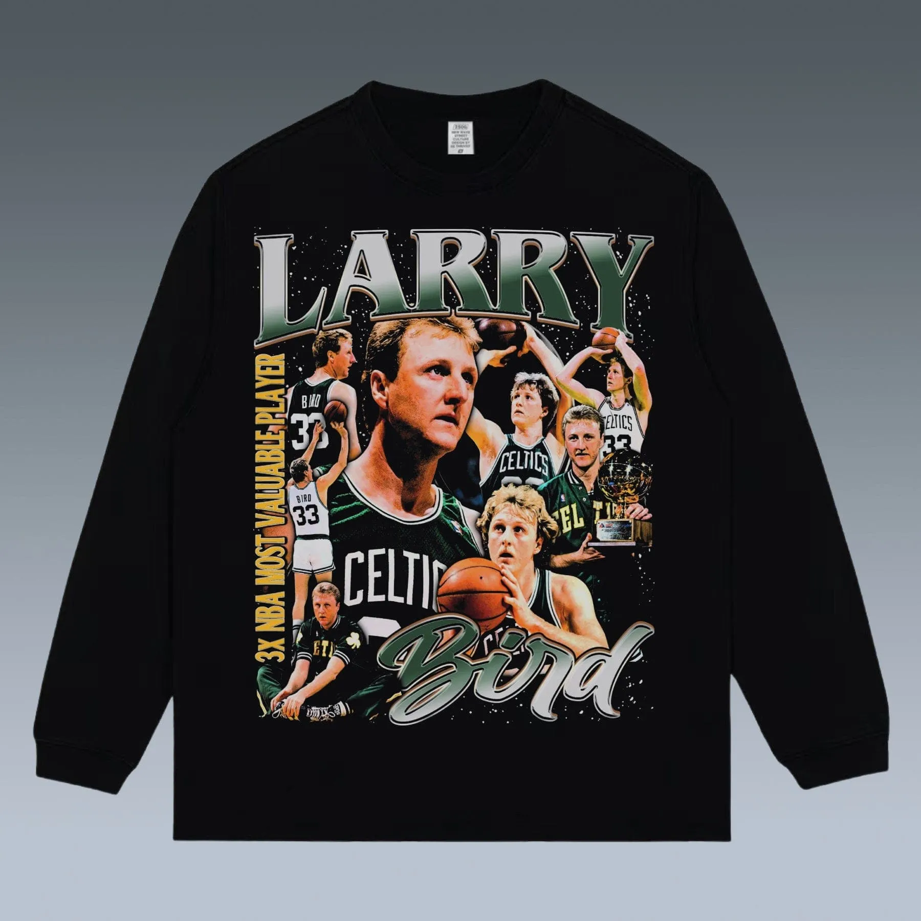 VINTAGE LONG SLEEVE TEE | LARRY BIRD