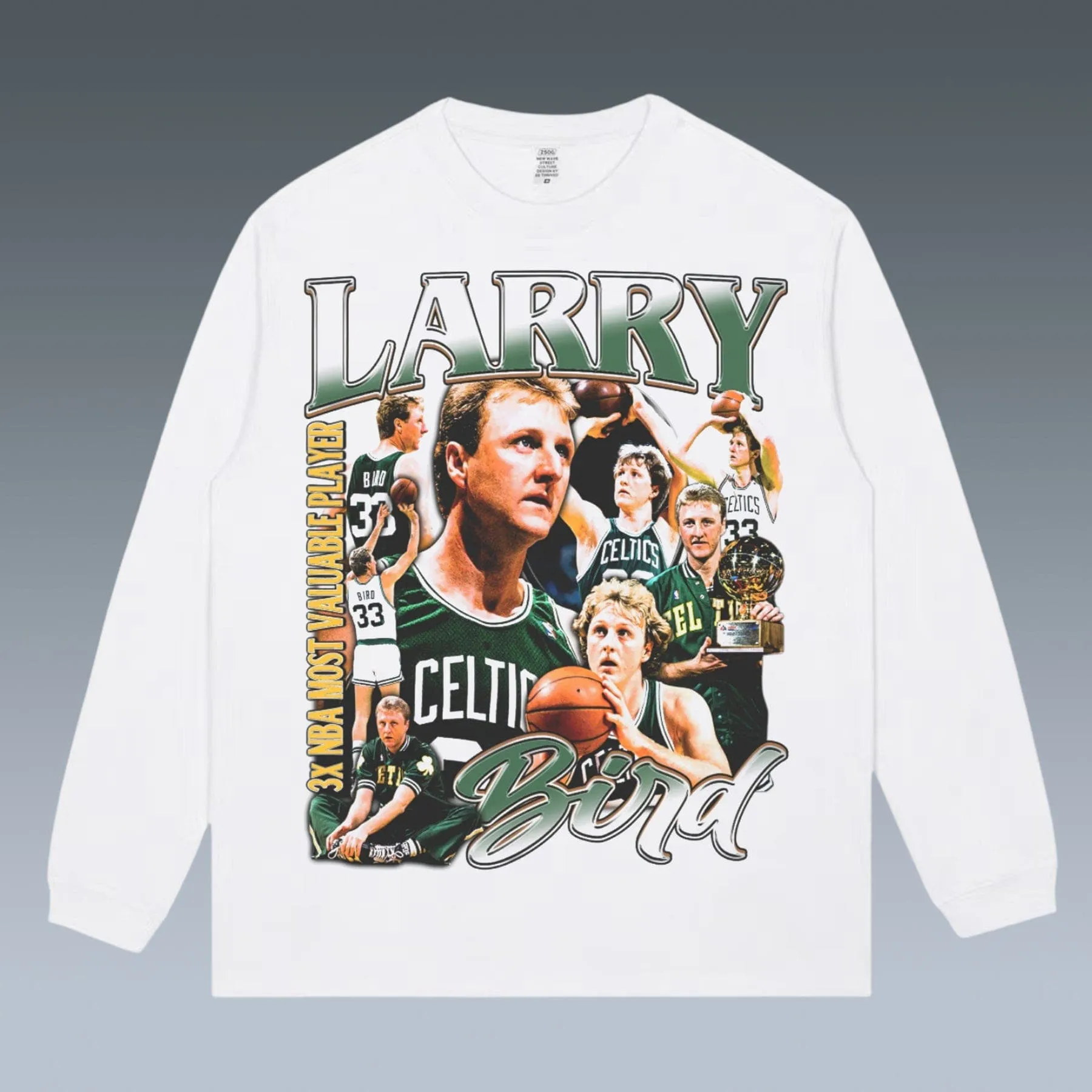 VINTAGE LONG SLEEVE TEE | LARRY BIRD