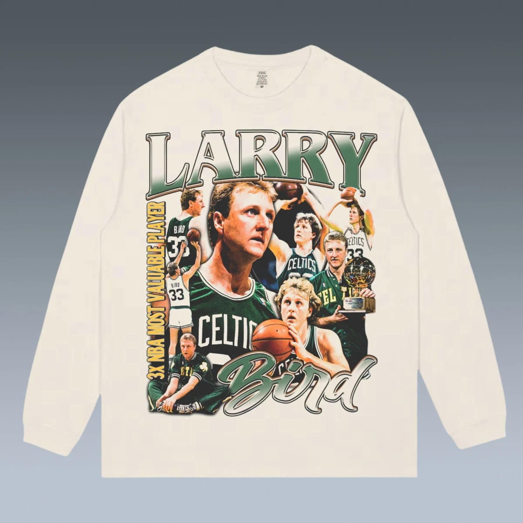 VINTAGE LONG SLEEVE TEE | LARRY BIRD