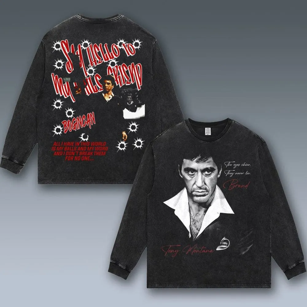 VINTAGE LONG SLEEVE TEE | TONY MONTANA