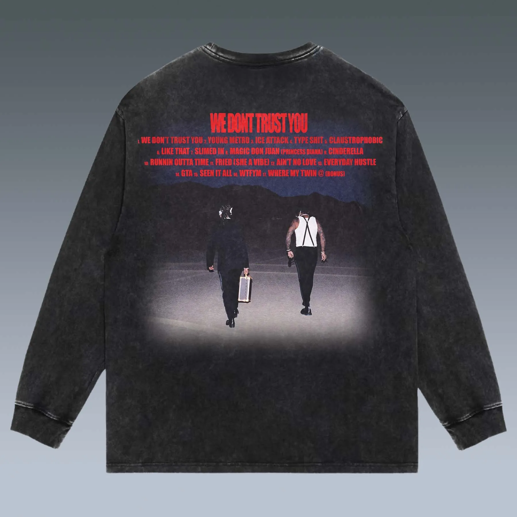 VINTAGE LONG SLEEVE TEE | WE STILL DON¡¯T TRUST YOU-FUTURE